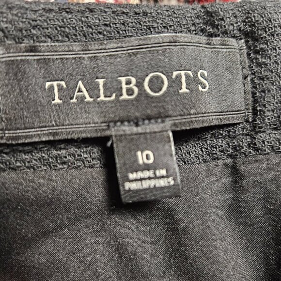 Talbots Bouclé Tweed Pencil Skirt Womens 10 Plaid Polyester Acrylic Blend - Picture 3 of 8